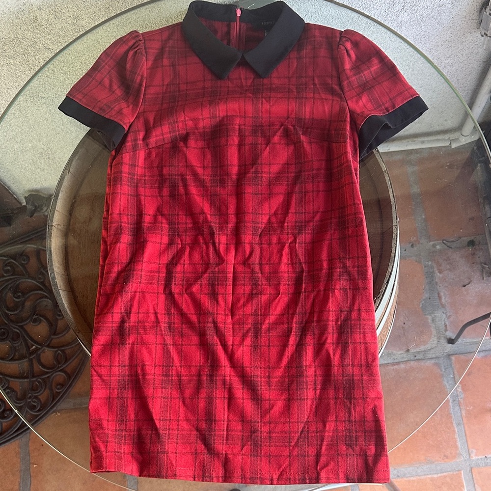 Stylish Red Plaid Women’s and Teen Dress